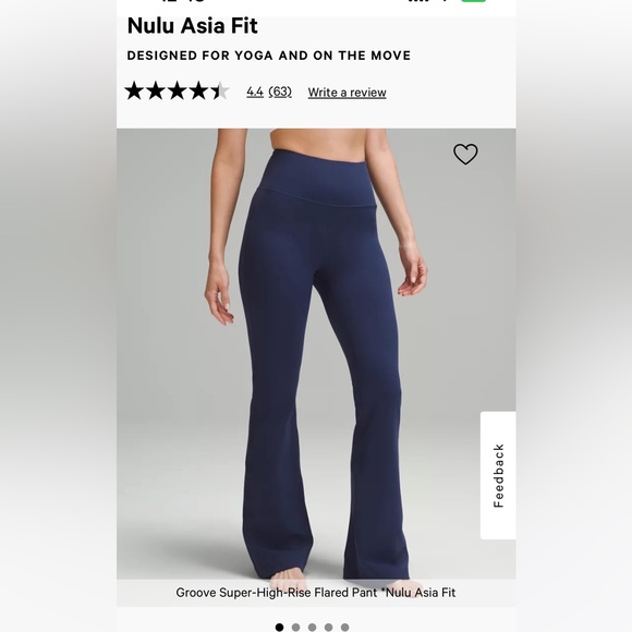 Lululemon Groove Super-High-Rise Nulu Flared Pants
Asia Fit - Picture 8 of 8